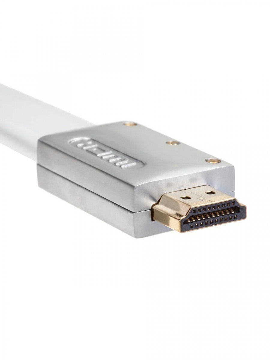 Кабель HDMI 19M/M ver 2.0, 1.8M, iOpen (Aopen/Qust) <ACG568F-S-1.8M> серебряно-белый Flat