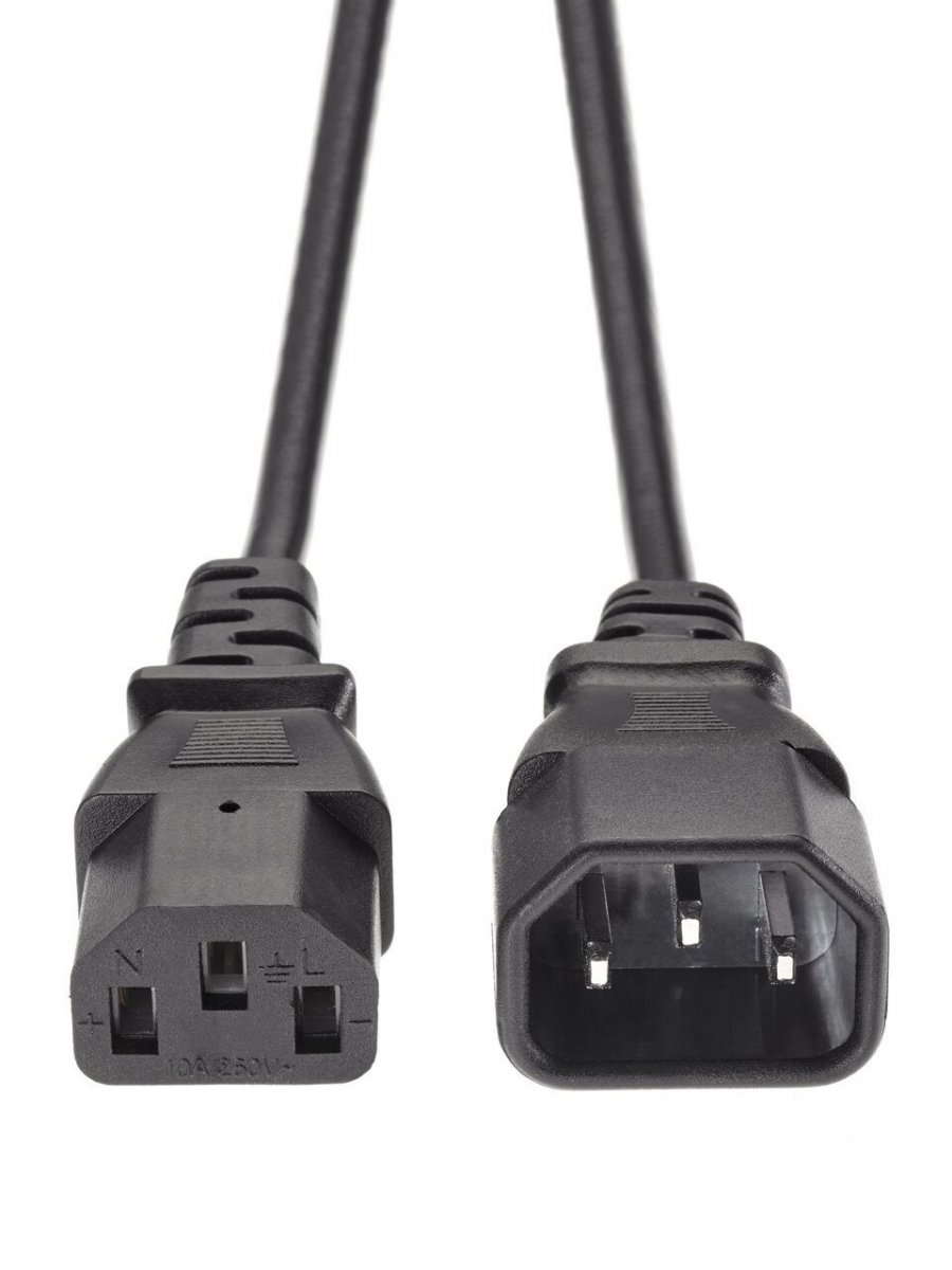 Кабель UPS to устройство 220V (IEC-320-C13/C14) 1,8м, 3G0,5mm медь , Telecom