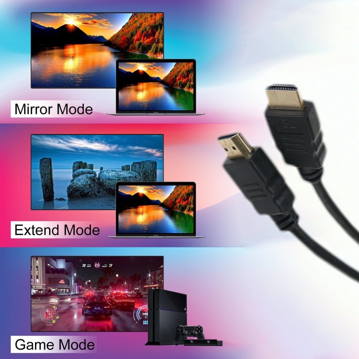 Кабель HDMI 19M/M+2 фильтра 1.4V+3D/Ethernet iOpen (Aopen/Qust) <ACG511D-1.8M> 1,8/2m