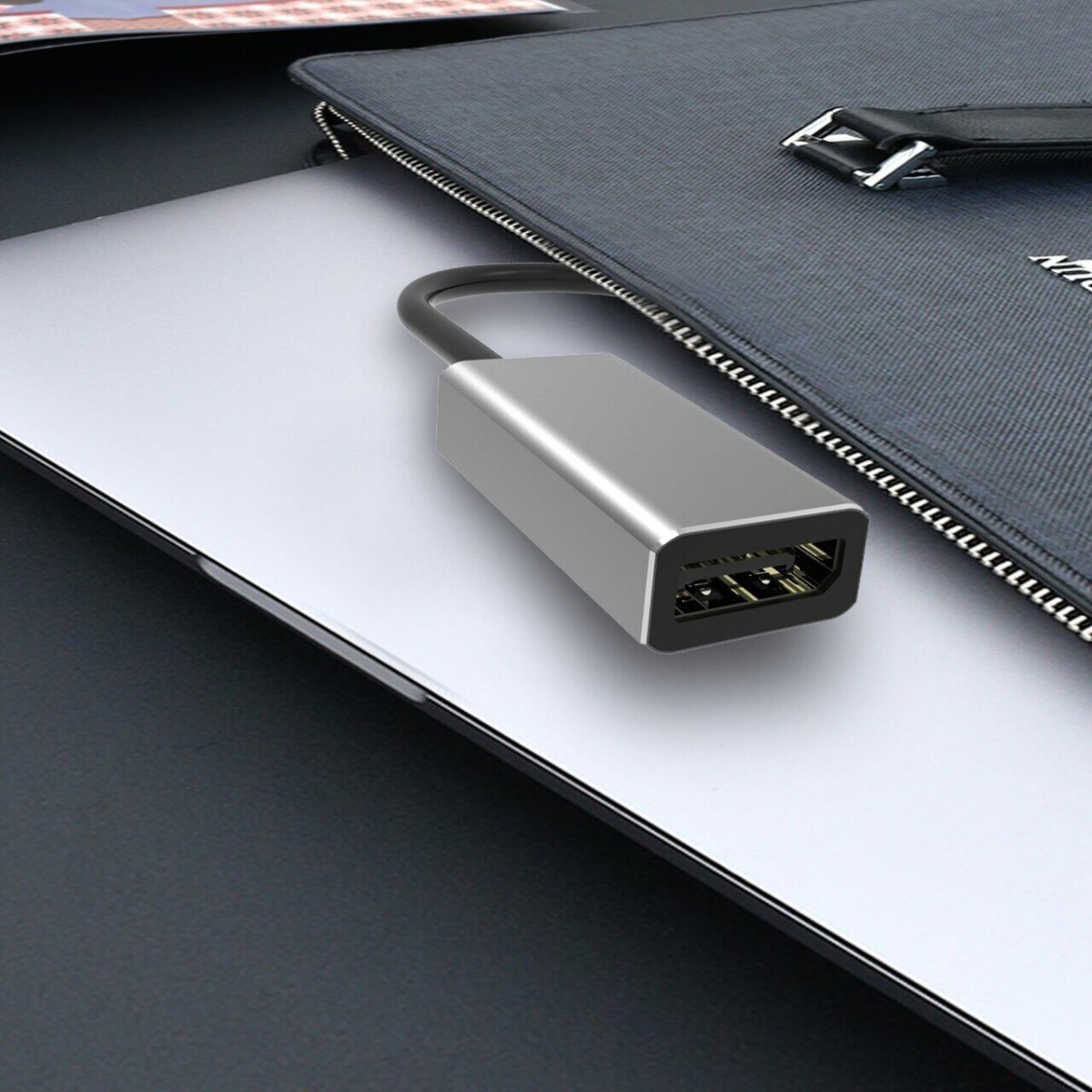 Кабель-адаптер USB 3.1 Type-Cm to DP(f) 3840x2160@60Hz, 0.2m VCOM <CU422M>