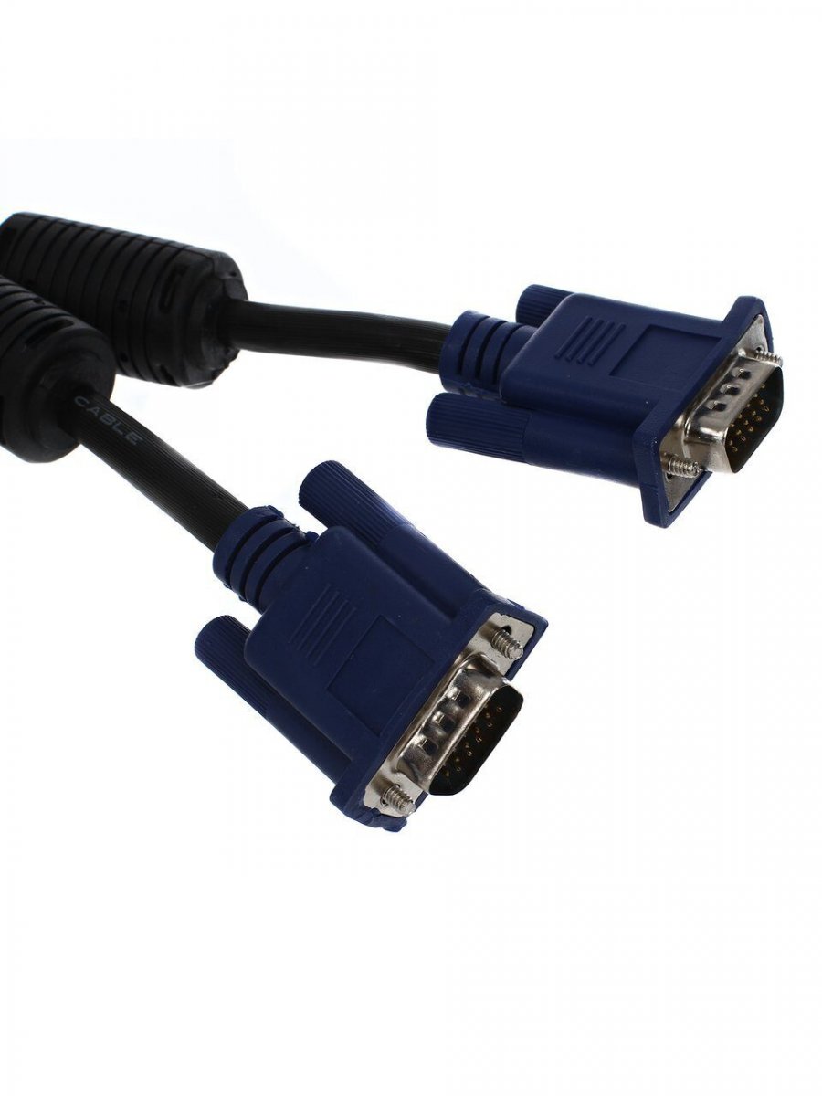 Кабель монитор-SVGA card (15M-15M) 50м 2 фильтра "VCOM" ( VVG6448-50M)