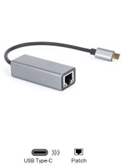 Кабель-переходник USB 3.1 Type-C to RJ-45 1000Mbps Ethernet, 0.15м VCOM 
