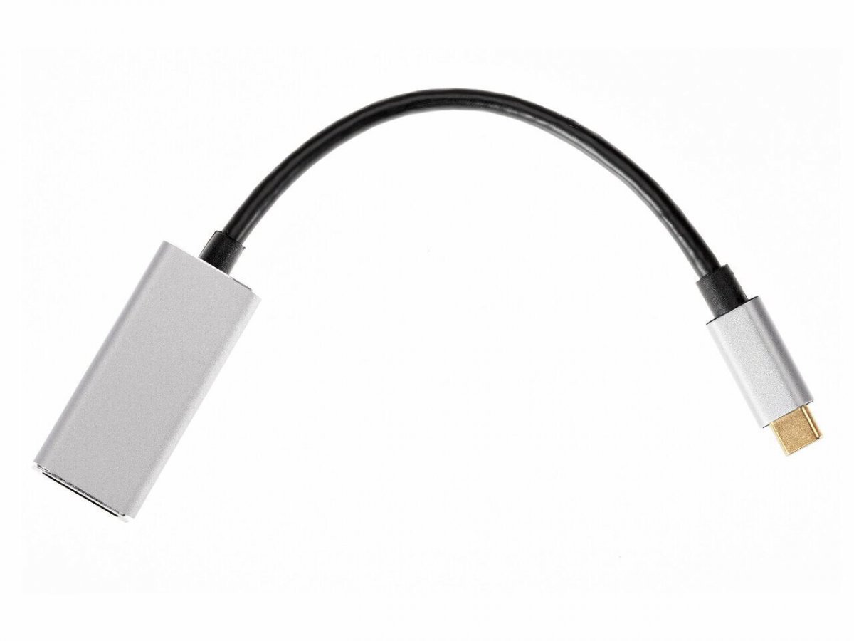 Aдаптер USB 3.1 Type-Cm --> DP(f) 4K@60Hz, Alum Shell, iOpen (Aopen/Qust) <ACU422MB>