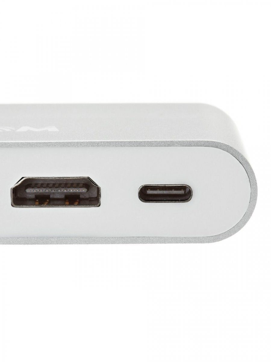 Кабель-адаптер USB3.1 Type-Cm to HDMI+USB3.0+RJ45+PD charging  VCOM <CU455>