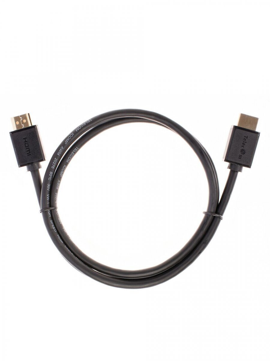 Кабель HDMI-19M --- HDMI-19M ver 2.0+3D/Ethernet ,1m Telecom <TCG215-1M>