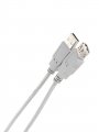 Кабель удлинительный Aopen/Qust USB2.0 AM/AF 3m серый (ACU202-3G)