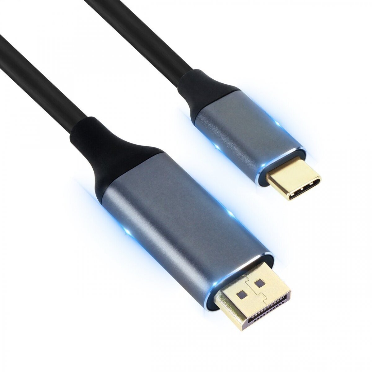 Кабель-адаптер USB 3.1 Type-Cm --> DP(m) 4K@60Hz, 1.8m , Aluminium Shell,VCOM <CU422MC-1.8M>