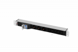 Блок розеток Rem-32 с авт., 3 Sсhuko, 5 IEC 60320 C13, 32А, алюм., 19", колодка