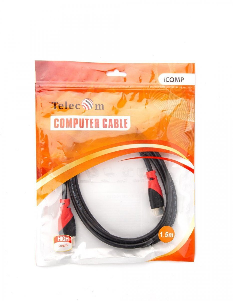 Кабель HDMI-19M --- HDMI-19M ver 2.0 4K*60Hz,1.5m TELECOM PRO <TCG220-1.5M>