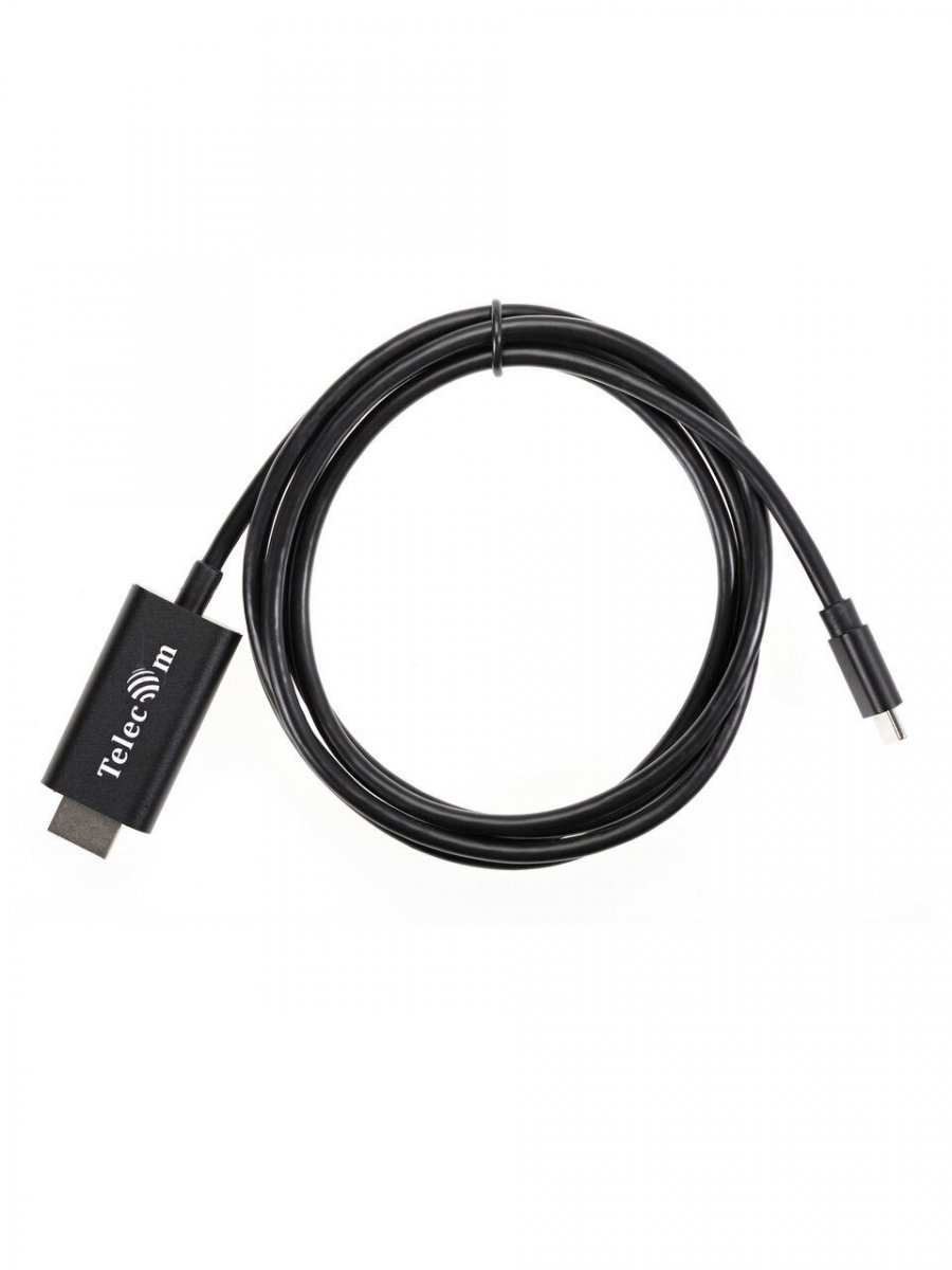 Кабель-адаптер USB3.1 Type-C(m) to HDMI A(m) 4K@30Hz, 1.8m, Telecom <TCC005-1.8M>