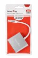 Кабель-концентратор USB3.1 TypeC(m) to HDMI+USB3.0 +PD charging 4K@30Hz, Telecom<TUC010>