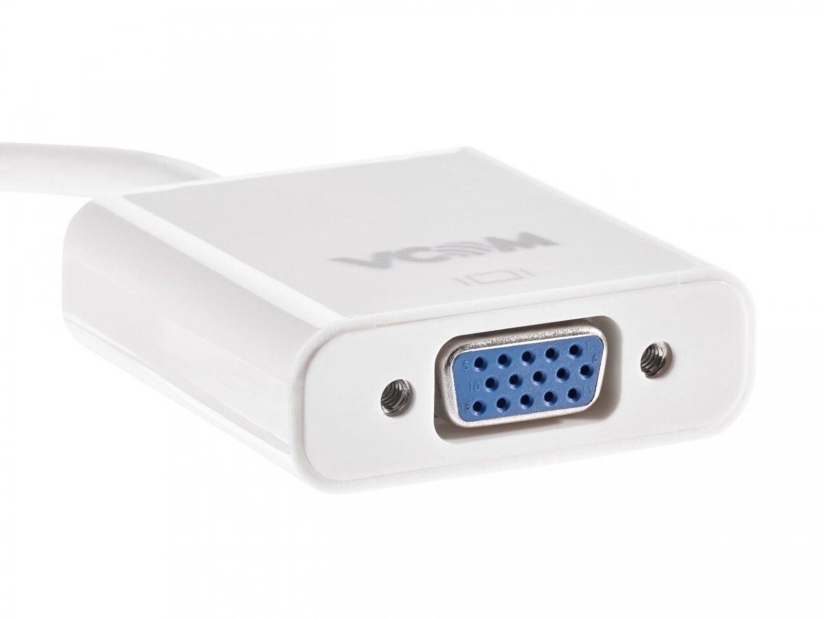 Кабель-адаптер USB 3.1 Type-Cm to VGA(f) 1920x1080@60Hz, 10Gbps , 0.2m VCOM