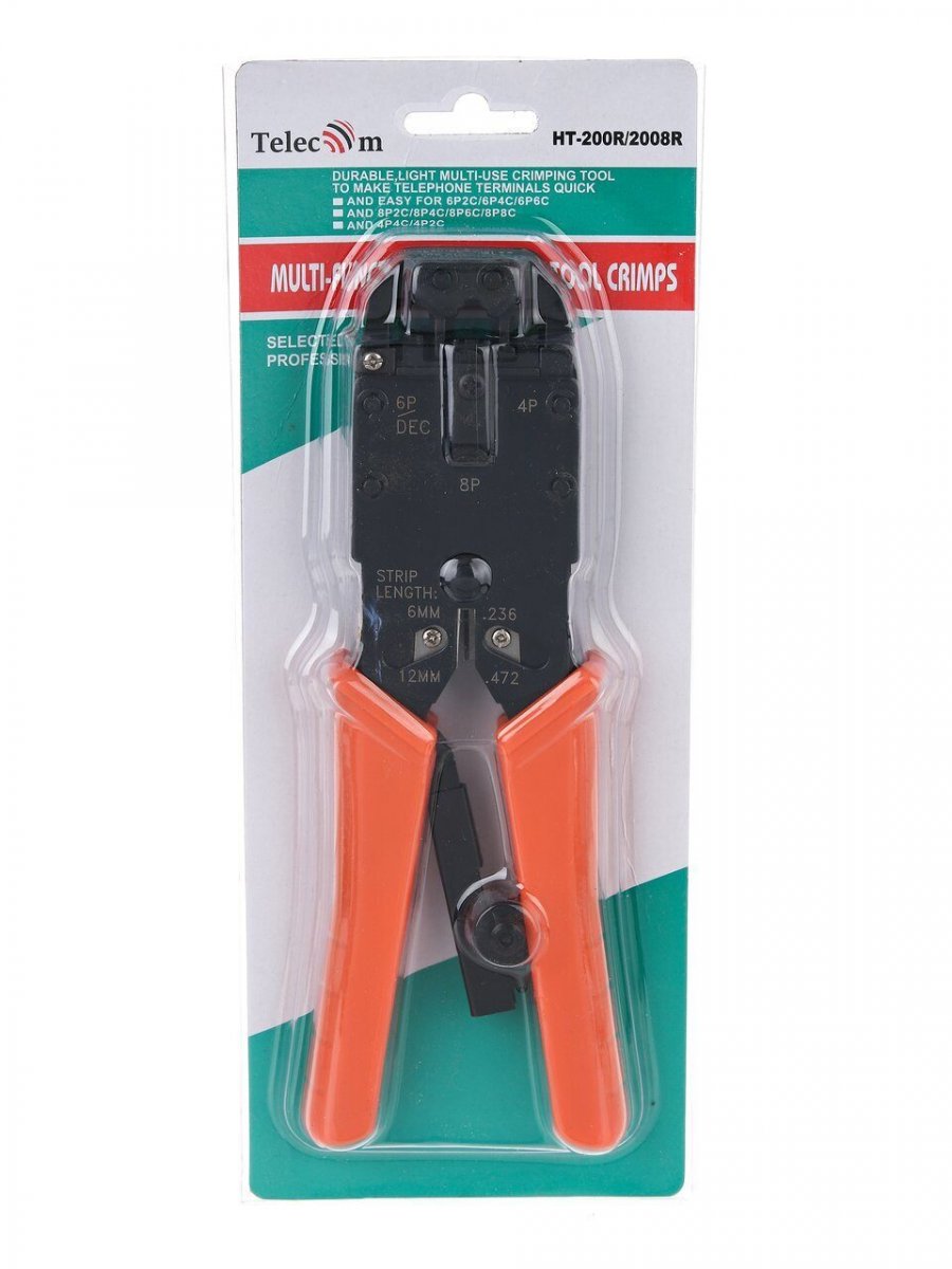 Клещи обжимные HT-200R/2008R (RJ-45, RJ-11, RJ-12(UTP)) 4P/6P/8P