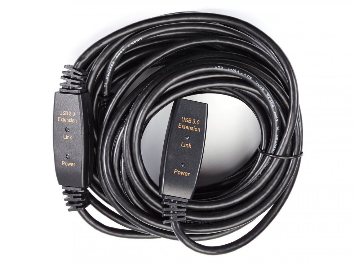 Кабель-адаптер USB3.0-repeater, удлинительный активный <Am-->Af> 10м iOpen (Aopen/Qust)<ACU827A-10M>