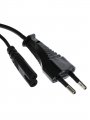 Кабель для аудио-видео техники IEC-320-C7--розетка 220V, 2-pin, 1.8м , черный