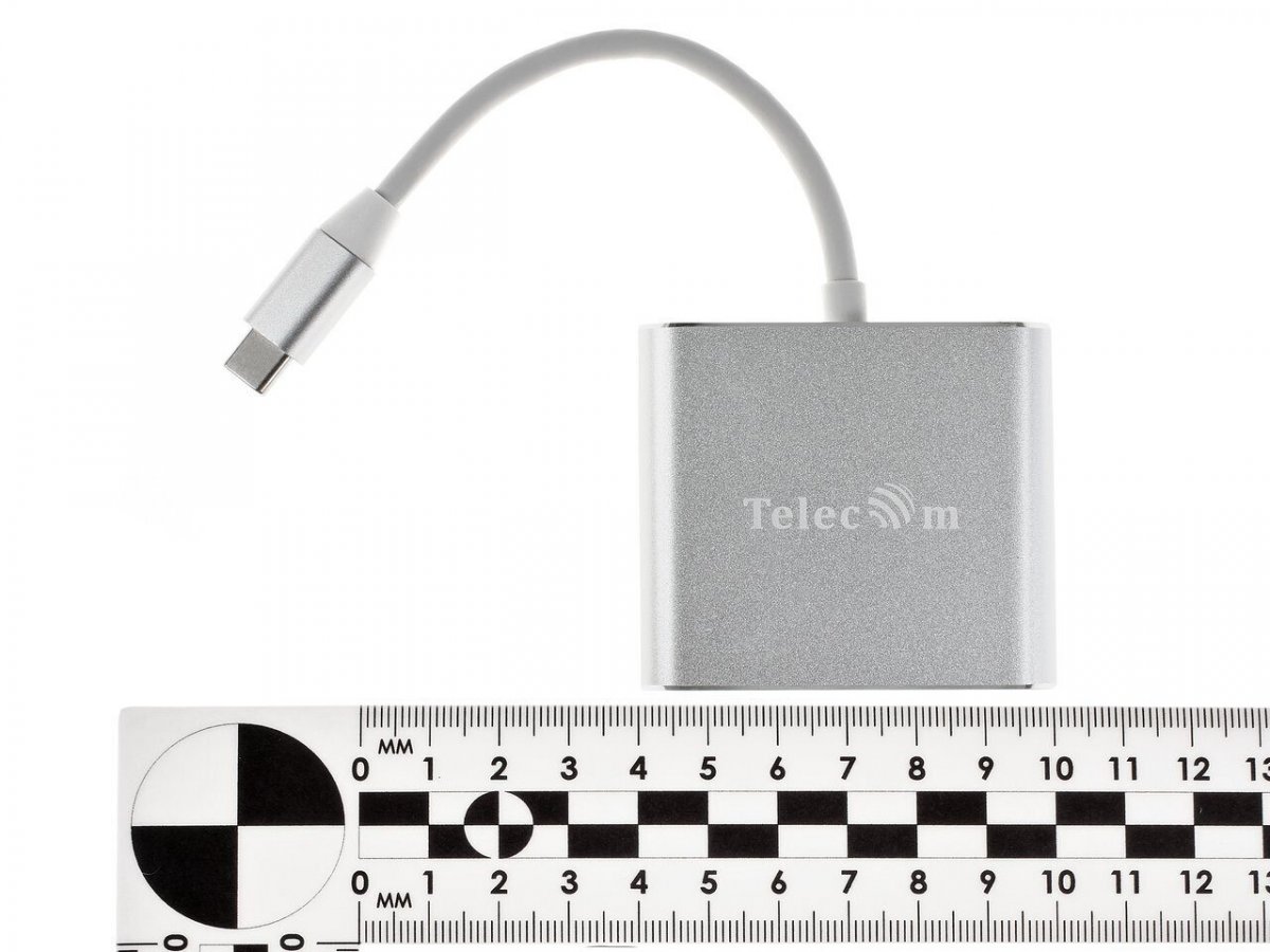 Кабель-концентратор USB3.1 TypeC(m) to HDMI+USB3.0 +PD charging 4K@30Hz, Telecom<TUC010>