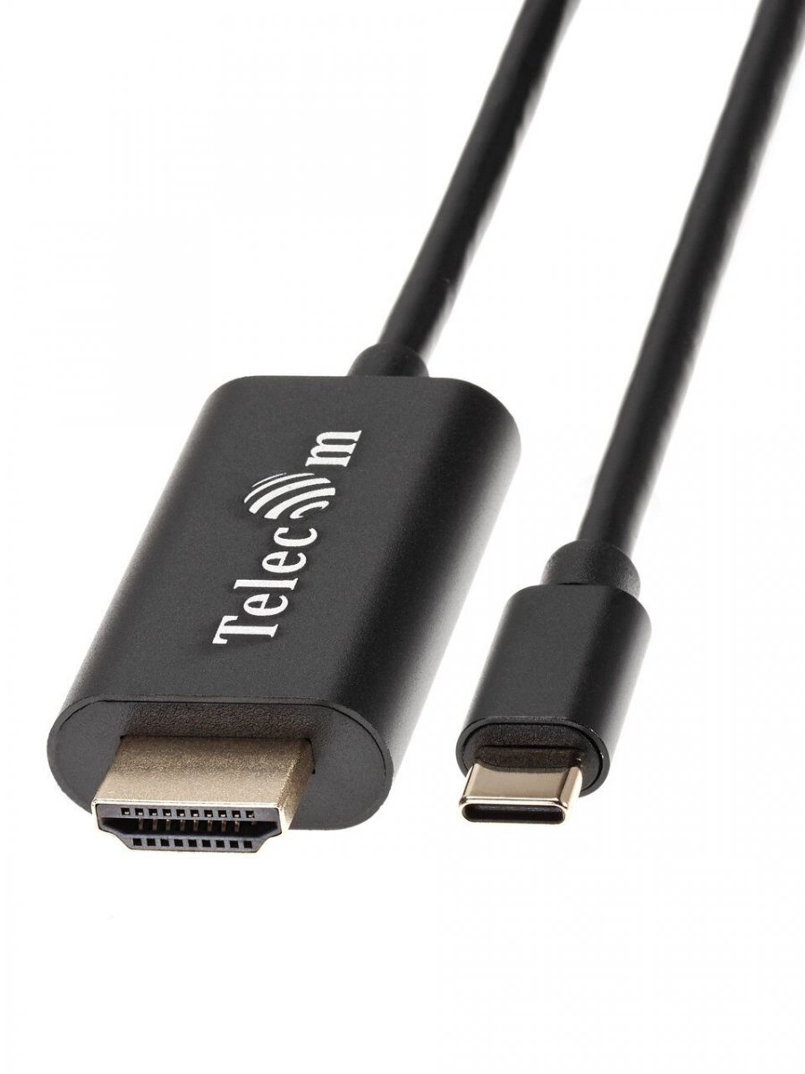 Кабель-адаптер USB3.1 Type-C(m) to HDMI A(m) 4K@30Hz, 1.8m, Telecom <TCC005-1.8M>