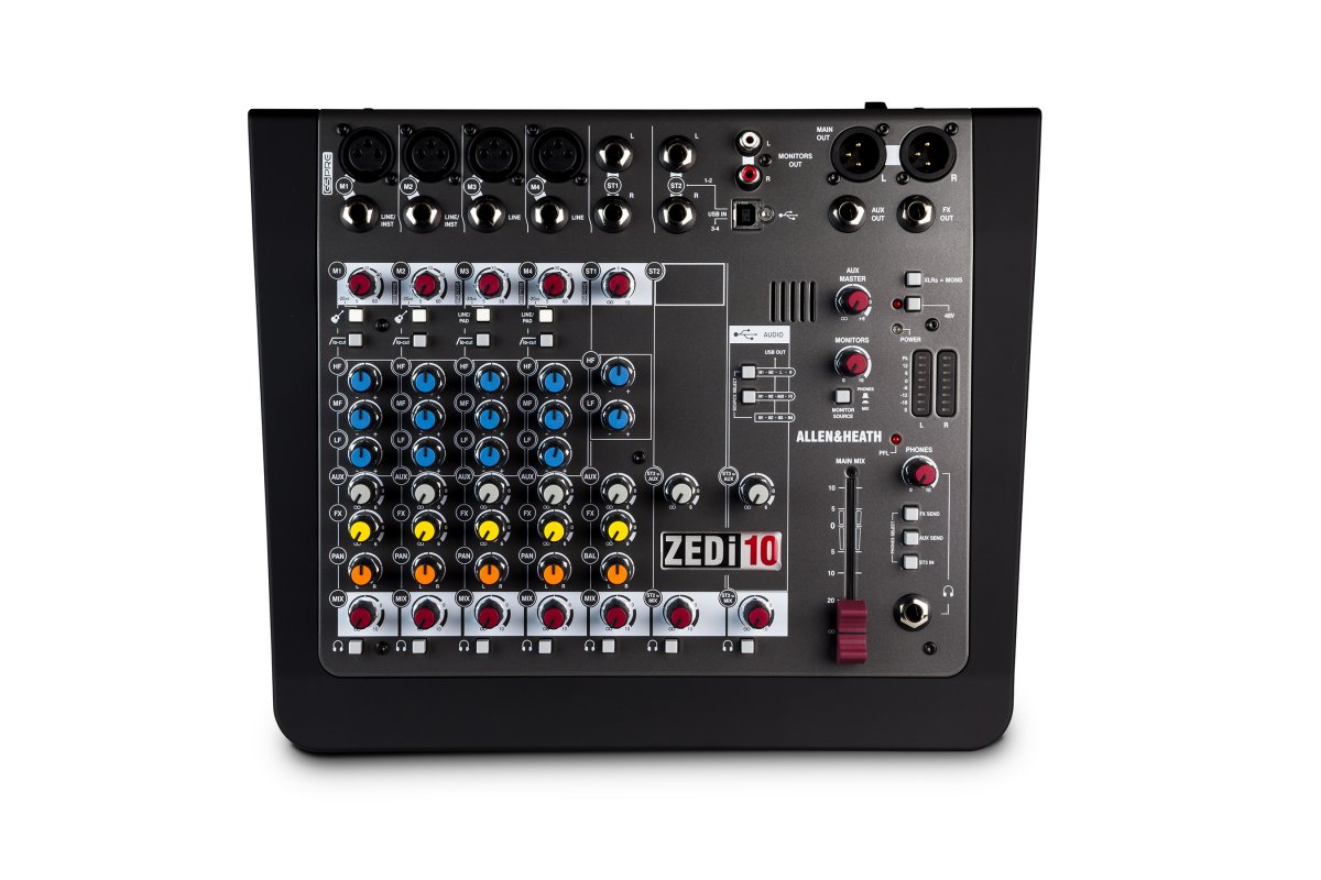 Гибридный компактный аналогово-цифровой микшерный пульт Allen&Heath ZEDi-10