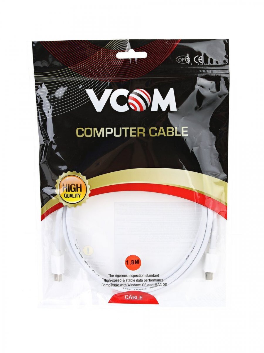 Кабель VCOM Mini DisplayPort M to Mini DisplayPort M 1.8m