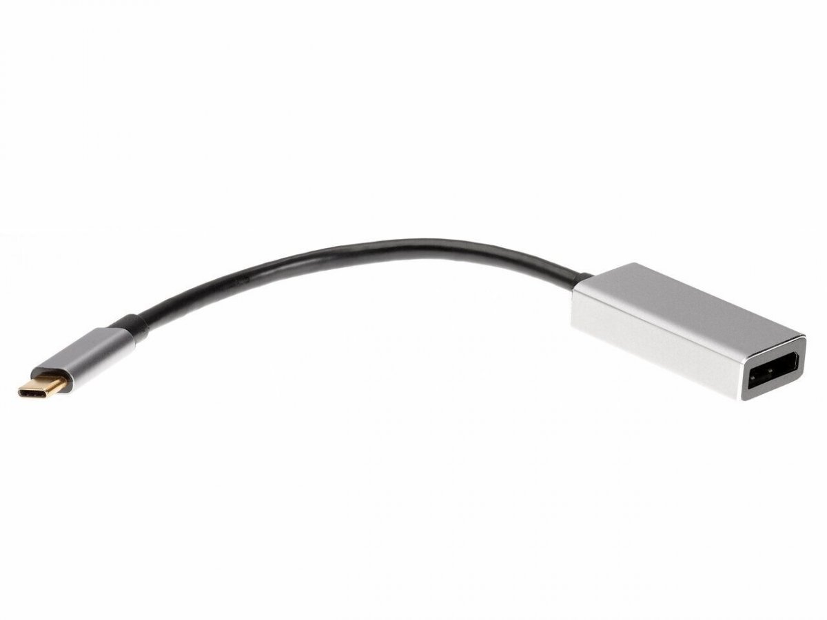 Aдаптер USB 3.1 Type-Cm --> DP(f) 4K@60Hz, Alum Shell, iOpen (Aopen/Qust) <ACU422MB>