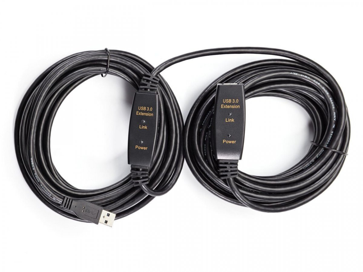 Кабель-адаптер USB3.0-repeater, удлинительный активный <Am-->Af> 10м iOpen (Aopen/Qust)<ACU827A-10M>