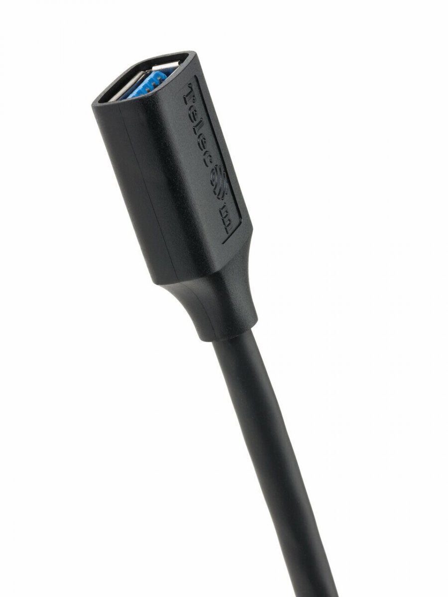 Кабель удлинительный USB3.0 Am-Af 0.5m Telecom черный (TUS708-0.5M)