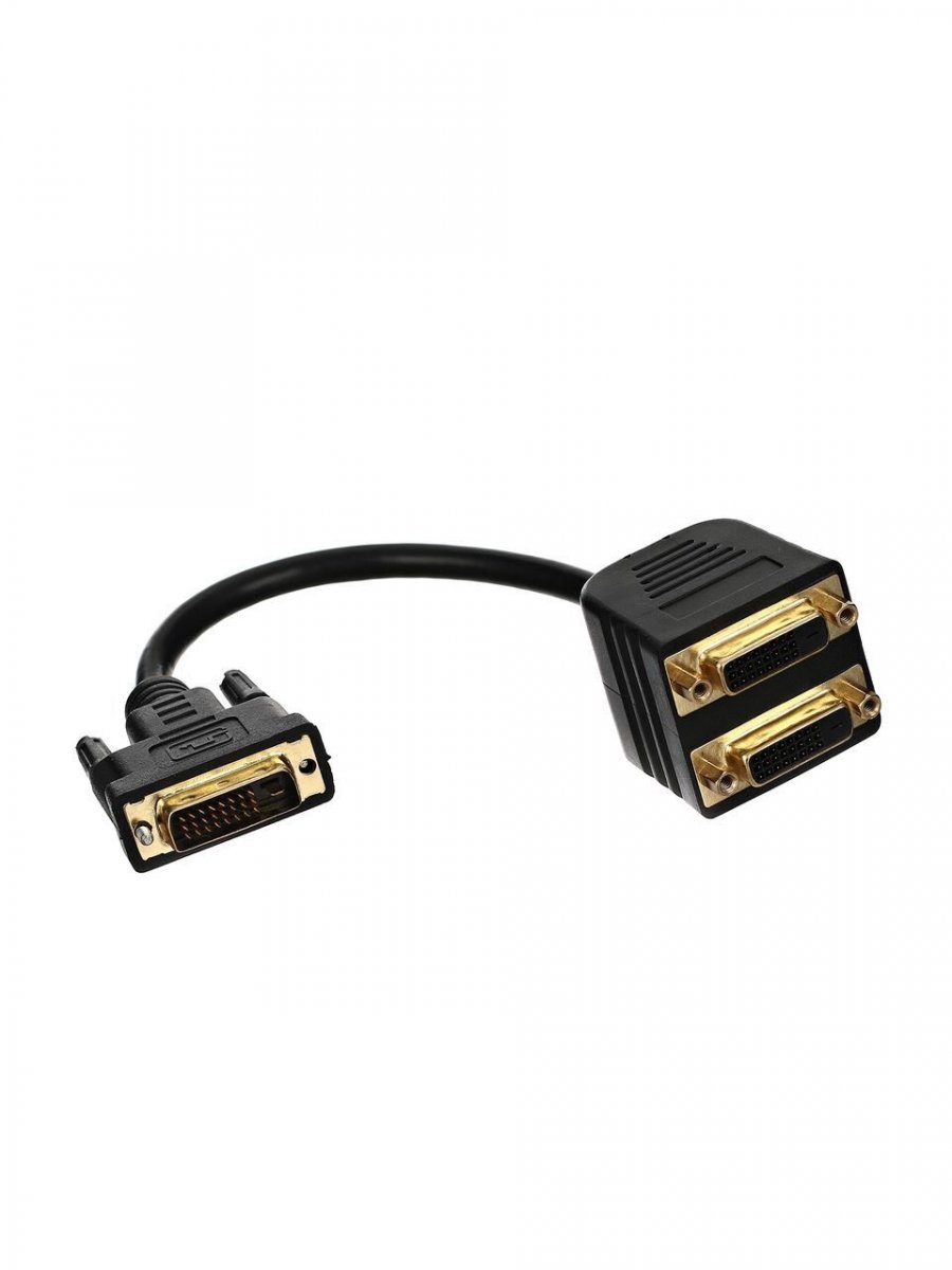 Кабель-переходник DVI-M to 2X-DVI-F 0.2m , Telecom (TA655)