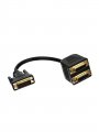 Кабель-переходник DVI-M to 2X-DVI-F 0.2m , Telecom (TA655)