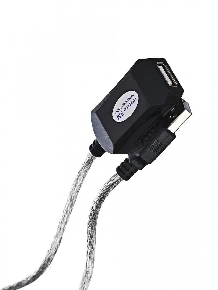 Кабель-адаптер USB2.0-repeater, удлинительный активный <Am-->Af> 5м iOpen (Aopen/Qust) <ACU823-5M>