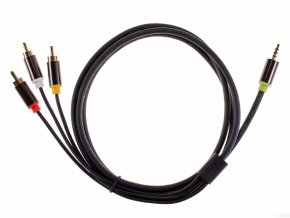 Кабель соединит 3.5 Jack (M)/3 RCA (M), 1.5м, Telecom PRO