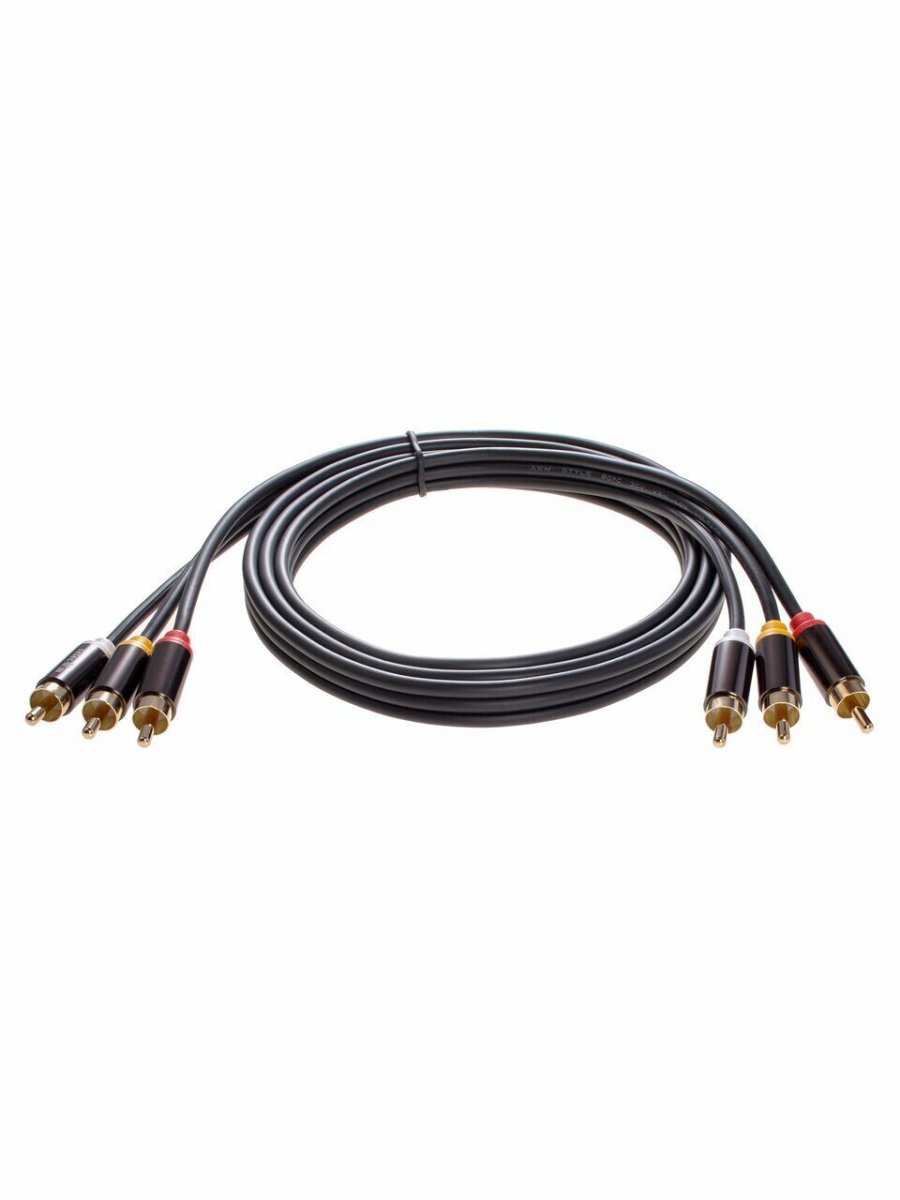 Кабель соединит 3xRCA (M) - 3xRCA (M), 1.5m TelecomPRO<TAV7150M-1.5M>