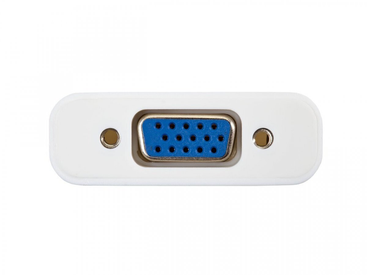 Кабель-адаптер USB 3.1 Type-Cm to VGA(f) 1920x1080@60Hz, 10Gbps , 0.2m VCOM
