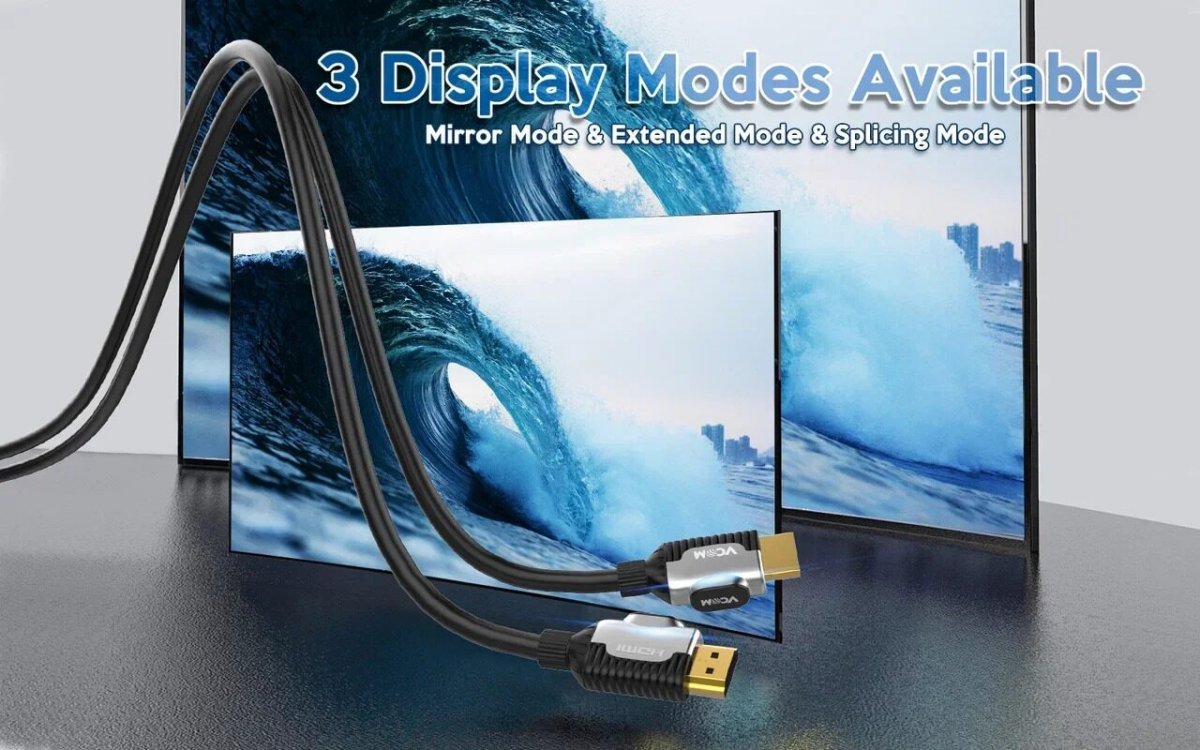 Кабель HDMI 19M/M,ver. 2.1, 8K@60 Hz 0.5m VCOM CG864-0.5M